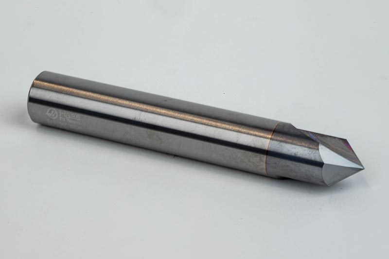 2-1/8" HSS 45° 5 Flute Chamfer Mill #3 Morse Taper Shank 
