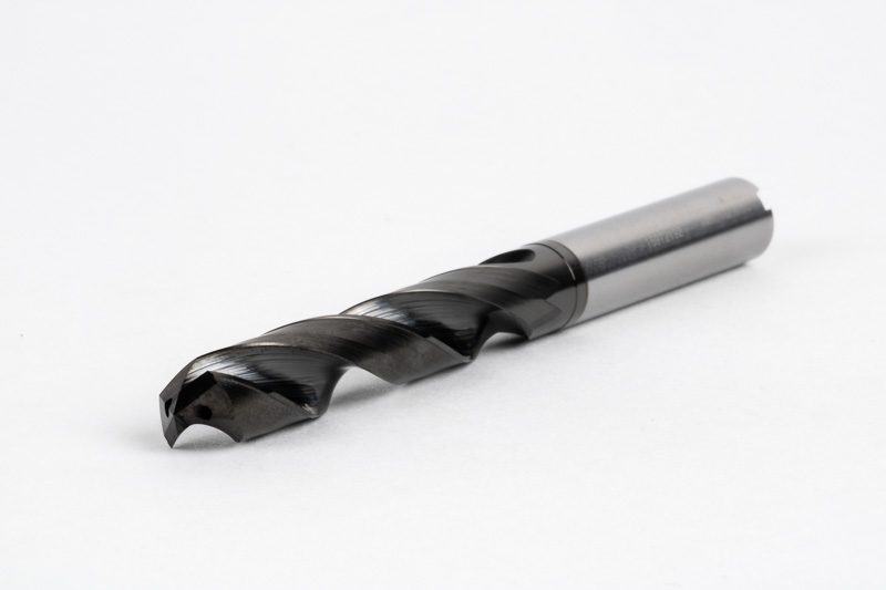 length 160mm Black Coated Aluminum Handle Angled Ø 12mm 