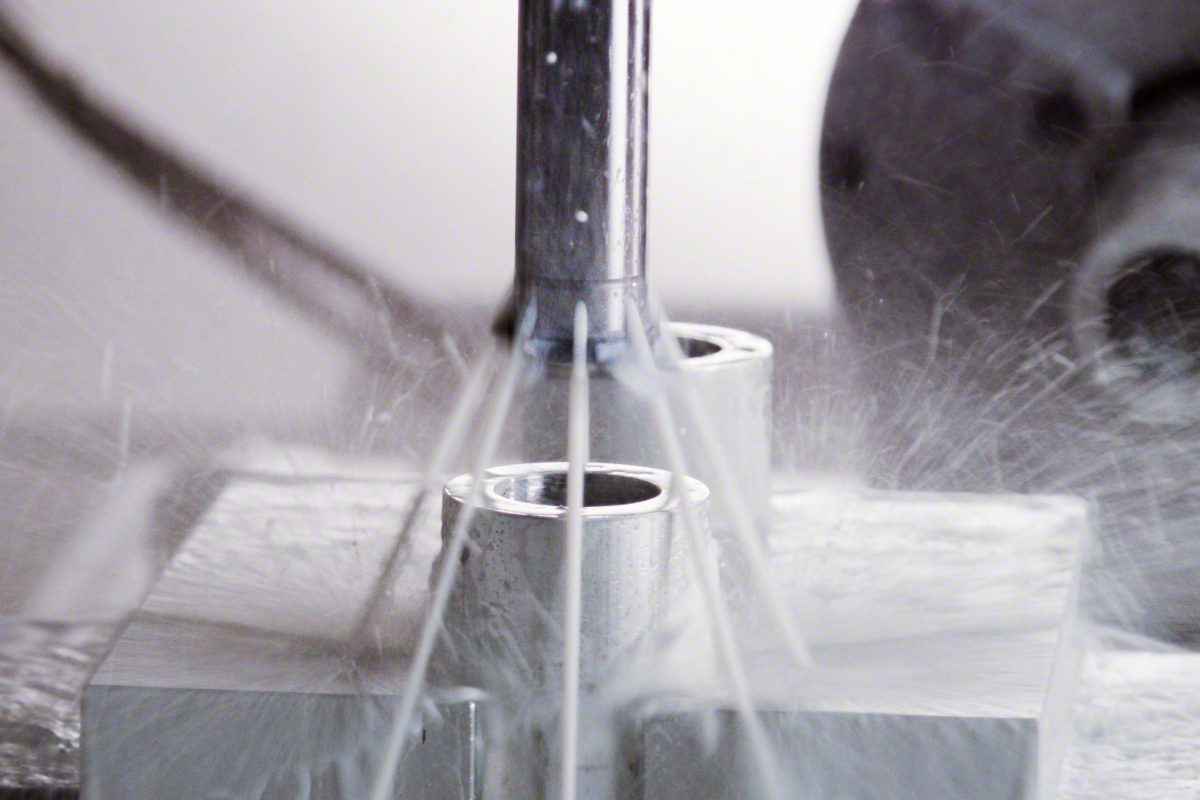 Kühlmittelfluss durch die Spindel