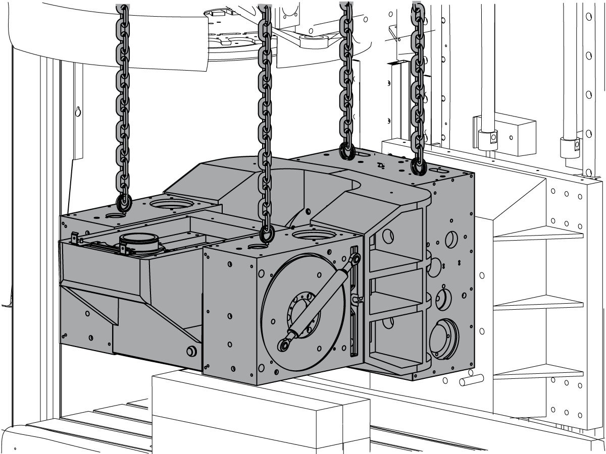 VR-11 Retrait et remplacement de l'assemblage de tête – AD0046